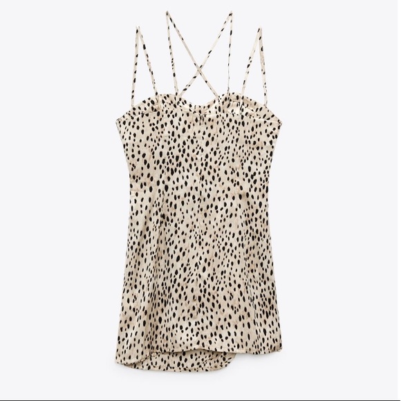 NEW! Zara Animal Print Mini Dress - Picture 6 of 14